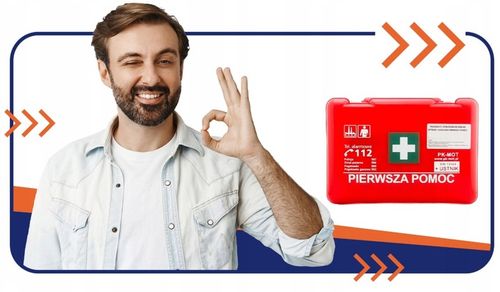 APTECZKA PIERWSZEJ POMOCY DO FIRMY BIURA ZAKŁADOWA ZESTAW + WIESZAK ŚCIENNY na Arena.pl