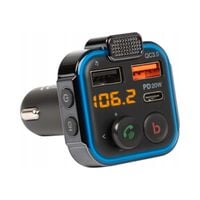 TRANSMITER BLUETOOTH AUDIO FM MP3 BT SZYBKA ŁADOWARKA 3X USB QC 3.0 RGB