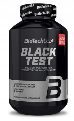 Bio Tech Black Test 90 caps BIOTECH BOOSTER TESTOSTERON ZMA LIBIDO SIŁA na Arena.pl