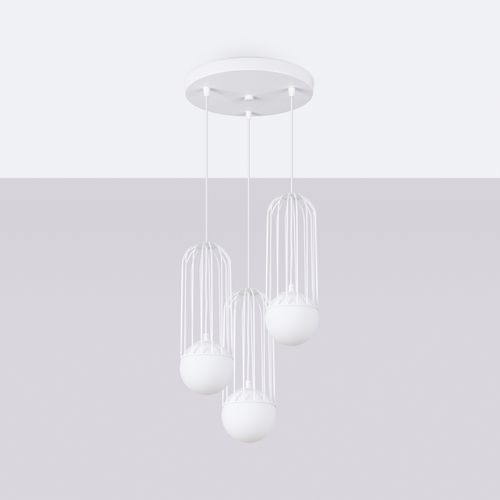 Lampa wisząca BRINA 3P biała na Arena.pl
