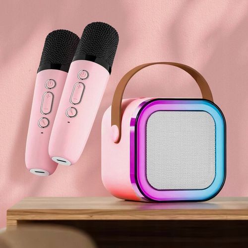 ZESTAW DO KARAOKE DLA DZIECI 2 MIKROFONY GŁOŚNIK BEZPRZEWODOWY NA BLUETOOTH na Arena.pl