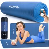 Mata do Ćwiczeń Jogi Fitness FIZYO Gimnastyczna Gruba NBR 183x61 Treningowa