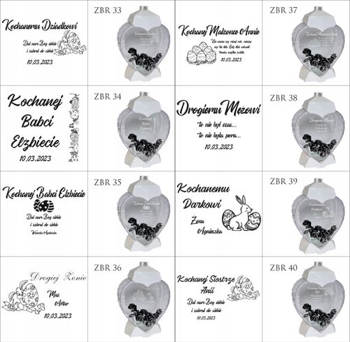 EKSKLUZYWNY ZNICZ SERCE biały personalizowany GRAWER DLA SZWAGIERKI na Arena.pl