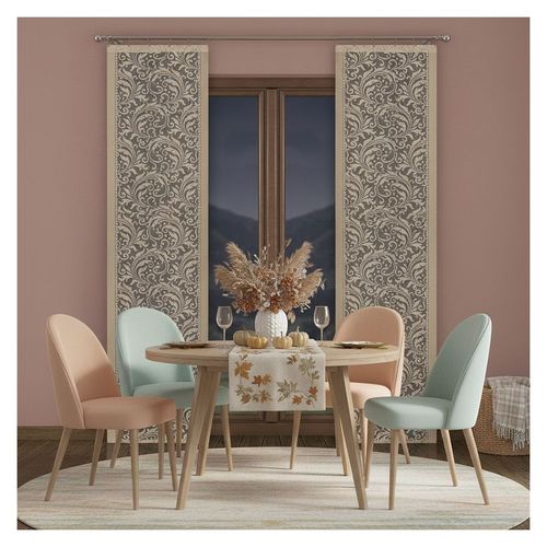 Firana a'la panel Beżowy Homer szerokość 60 cm DomoweTekstylia | WN744H 062 na Arena.pl