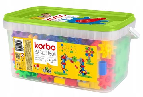 Zestaw Klocki konstrukcyjne Korbo 180 elementów na Arena.pl