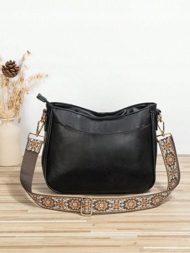 TOREBKA DAMSKA TORBA NA RAMIĘ SKÓRZANA MIEJSKA POJEMNA CZARNA na Arena.pl