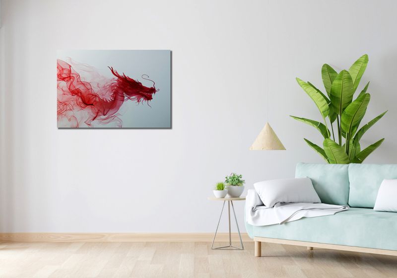 Obraz 90x60cm Smoczy Wzlot zdjęcie 2
