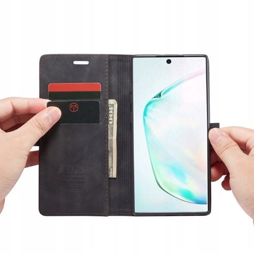 ETUI Z KLAPKĄ SPACECASE WALLET CASE SKÓRZANE DO GALAXY NOTE 10+ + FOLIA na Arena.pl