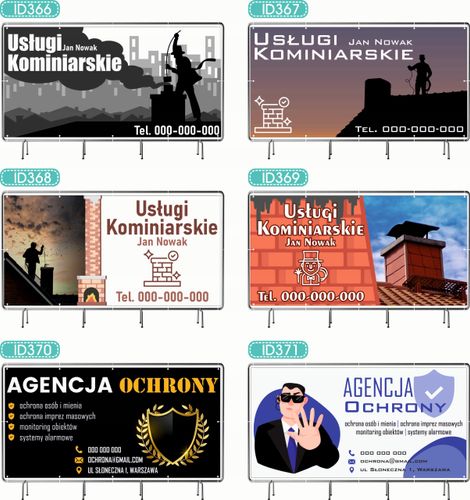 BANER REKLAMOWY 300x150cm oczkowany projekt w cenie AGENCJA OCHRONY na Arena.pl