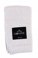 LULLALOVE KOCYK BAMBUSOWY 80x100 CM SZARY MAKARONIK