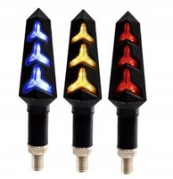 4x KIERUNKOWSKAZY LED DRL DYNAMICZNE PŁYWAJĄCE MOTOCYKL POZYCJA + STOP