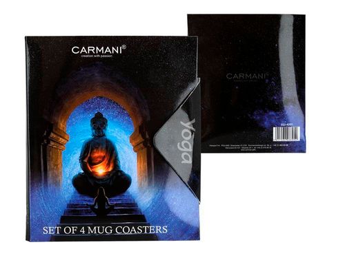 Kpl. 4 podkładek korkowych - Joga (CARMANI) na Arena.pl