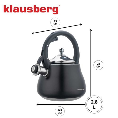 czajnik stalowy z gwizdkiem 2,8l klausberg kb-7918 na Arena.pl