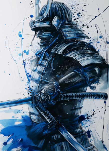 Plakat 40x55cm Samuraj w Błękicie zdjęcie 1