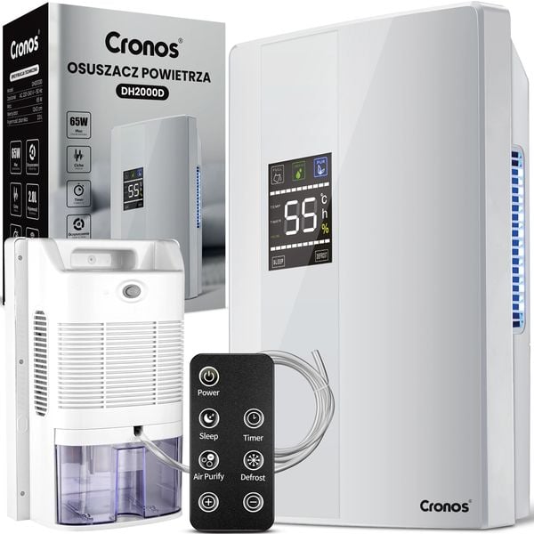 Osuszacz Powietrza Cronos Dh2000D 2L Biały zdjęcie 1