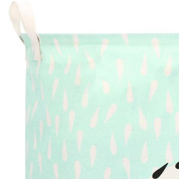 Kosz do przechowywania zabawek i ubrań pojemnik z uszami zielony zdjęcie 2