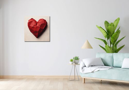 Obraz 60x60cm Kreślone Serce na Arena.pl