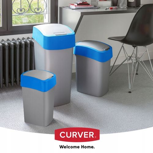 Curver Kosz Na Śmieci Pojemnik Biuro 25L Niebieski na Arena.pl