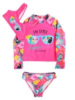 Kostium strój kąpielowy dziewczęcy trzyczęściowy długi rękaw 92-98 YOCLUB