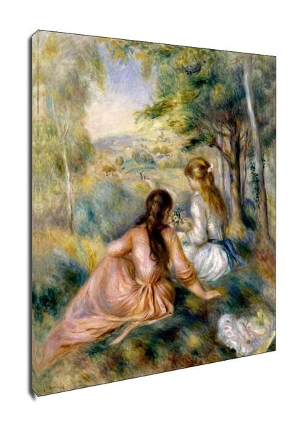 In the Meadow, Auguste Renoir - obraz na płótnie 70x100 cm zdjęcie 1
