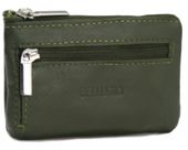 etui na klucze bellugio ze skóry naturalnej - zielone