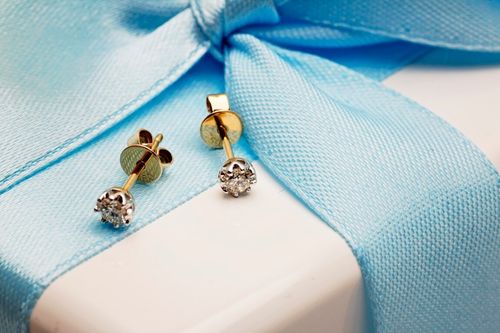 Złote kolczyki KXD1931 - Diament na Arena.pl