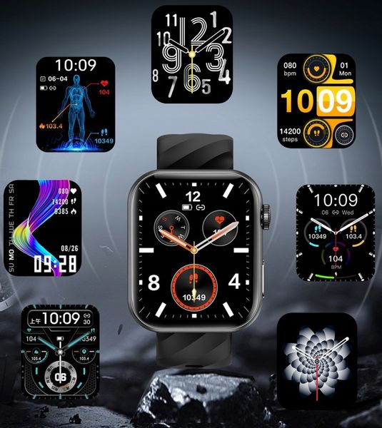 ZEGAREK SMARTWATCH POMIAR CUKRU EKG POLSKIE MENU CIŚNIENIOMIERZ PULS TLEN zdjęcie 16