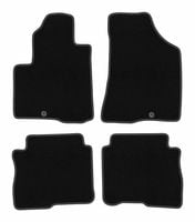 Dywaniki welurowe BASIC Hyundai SantaFe II 2006-2012 czarne