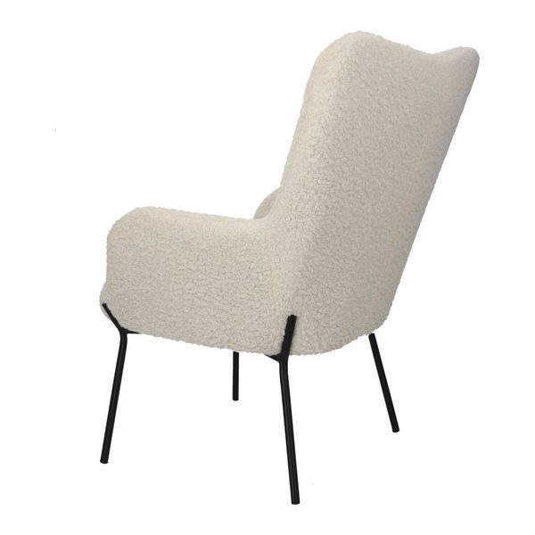 Fotel Glasgow biały glamour zdjęcie 5