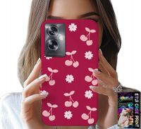 ETUI DO OPPO A79 5G - WISIENKI, WIŚNIE NA BORDOWYM TLE + FOLIA