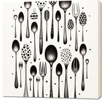 Obraz 100x100cm Narzędzia Smaku