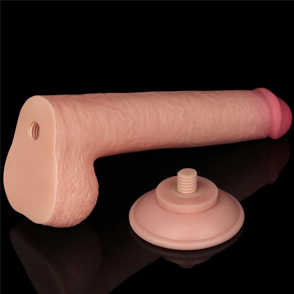 9'' Sliding Skin Dual Layer Dong Flesh zdjęcie 14
