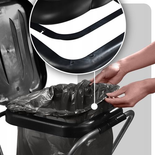 STOJAK KOSZ DO SEGREGACJI ŚMIECI 1 STANOWISKO WOREK 120L KOSZ NA ODPADY na Arena.pl