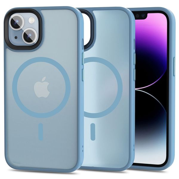 TECH-PROTECT MAGMAT MAGSAFE IPHONE 14 MATTE SIERRA BLUE zdjęcie 1