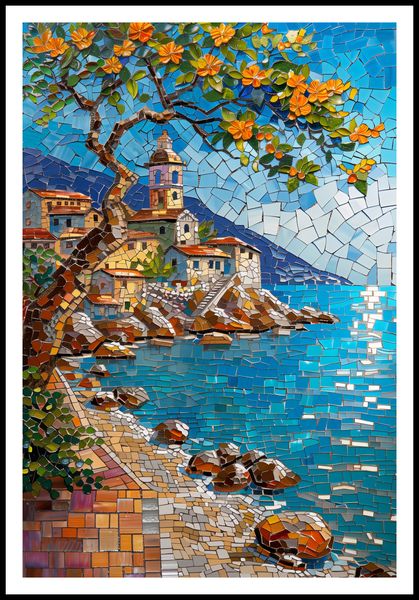 Plakat 68x101cm Mozaikowa Układanka zdjęcie 3