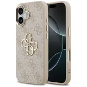 etui guess 4g big 4g classic logo na iphone 17 - różowo-złote