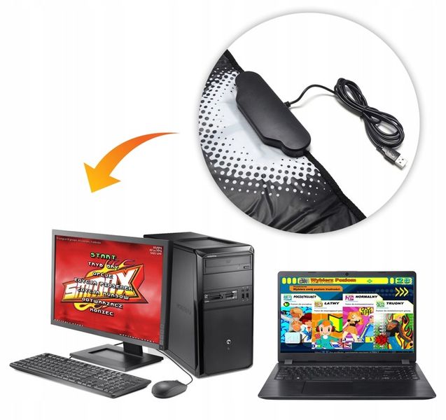 MATA TANECZNA DO TAŃCZENIA TAŃCA 2w1 USB + TV + GRA zdjęcie 8