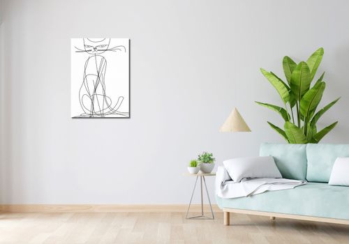 Obraz 50x70cm Kot Linijny na Arena.pl
