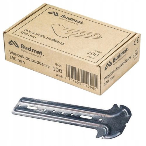 Wieszak kotwowy do poddaszy Budmat profil CD60 180 mm 100 szt. na Arena.pl