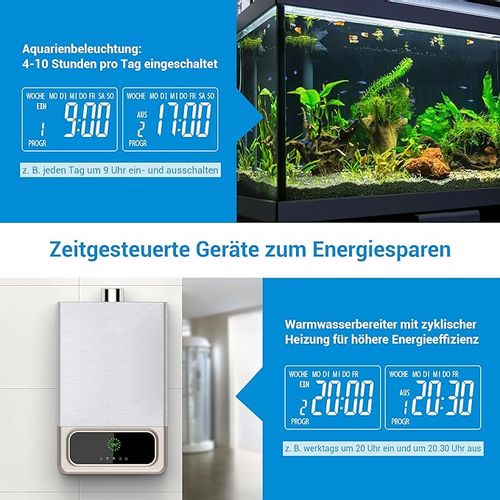 Cyfrowy programator czasowy, z 16 programami przełączania, odliczanie na Arena.pl