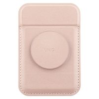 uniq flixa magnetyczny portfel na kartyz podpórką różowy/blush pink magsafe