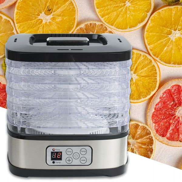 MOCNA SUSZARKA LCD DO GRZYBÓW OWOCÓW WARZYW EKO 5 SIT 240W REGULACJA ZESTAW zdjęcie 11