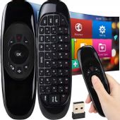 PILOT DO TV KLAWIATURA MYSZKA BEZPRZEWODOWA NA RUCH USB SMART TV 10m 3w1
