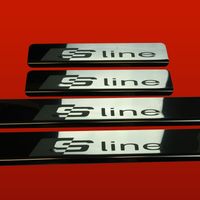 Listwa progowa AUDI A1 8X SLINE Stal nierdzewna 304 połysk 4szt