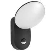 Kinkiet z czujnikiem Monti OWL-6214-S-3K Italux LED 7W 3000K IP54 czarny biały