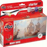 Model do sklejania Statek Mary Rose Starter Set Farby Pędzel Klej Airfix