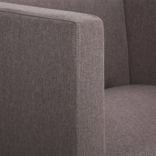Fotel kubik, taupe, poliester na Arena.pl