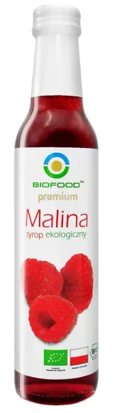 Syrop Malinowy BIO 250 ml - BIO Food zdjęcie 1