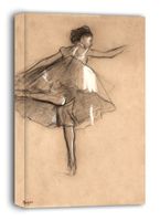 Dancer on pointe, Edgar Degas - obraz na płótnie 60x80 cm