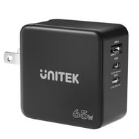 UNITEK Ładowarka Sieciowa Travel GAN 2x USB-C 1x USB-A 65W
